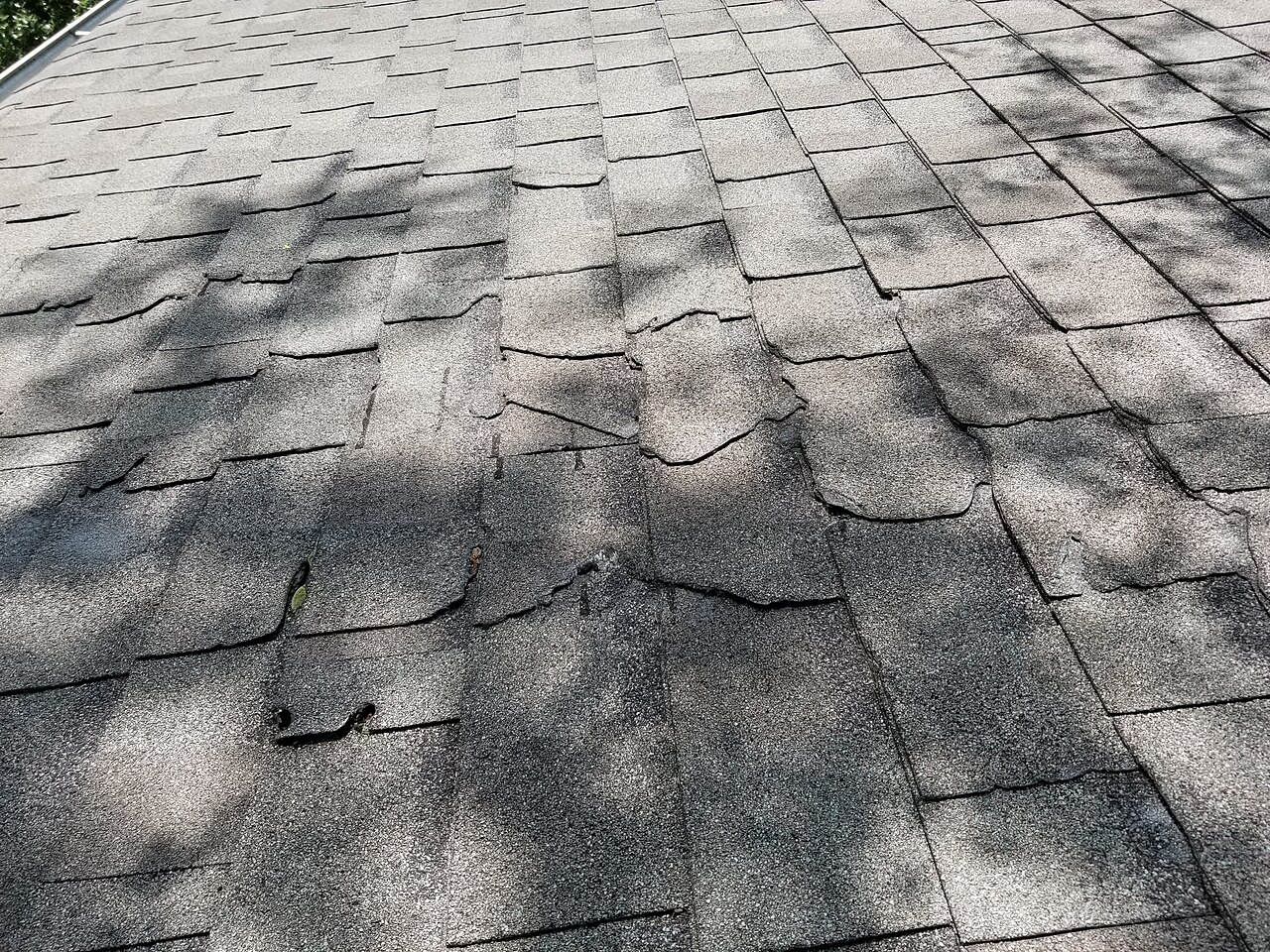 Storm-related roof inspection